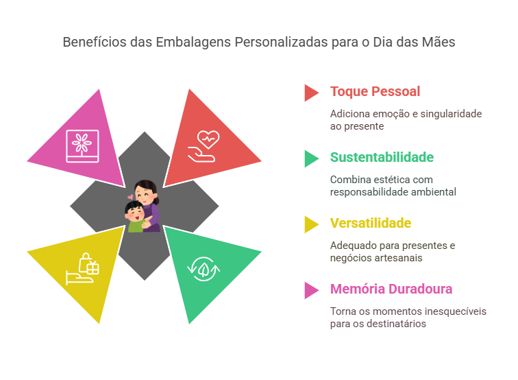 Embalagens Personalizadas para o Dia das Mães