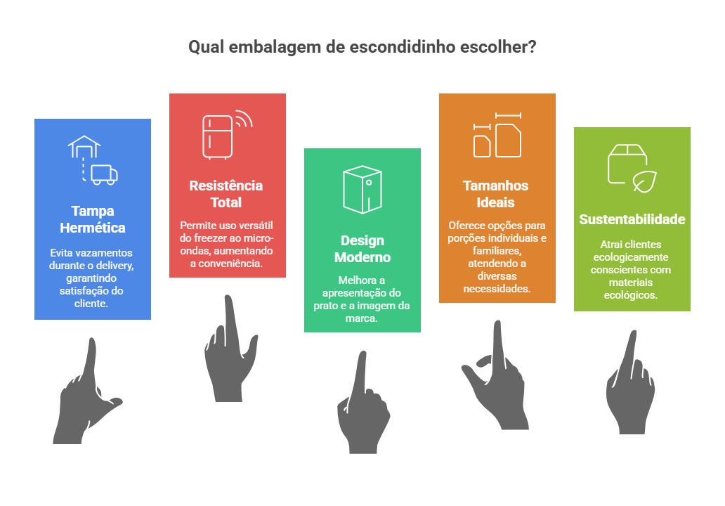 embalagens para escondidinho